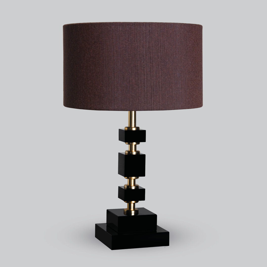 Hugues 36cm Gold/Black Table Lamp