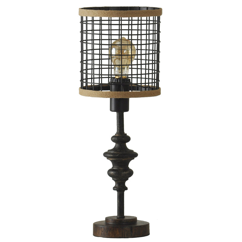 Ferdinand 20.5" H Metal Table Lamp, Black