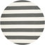 Tapis gris / ivoire en coton tissé à plat à la main Parik-682884936