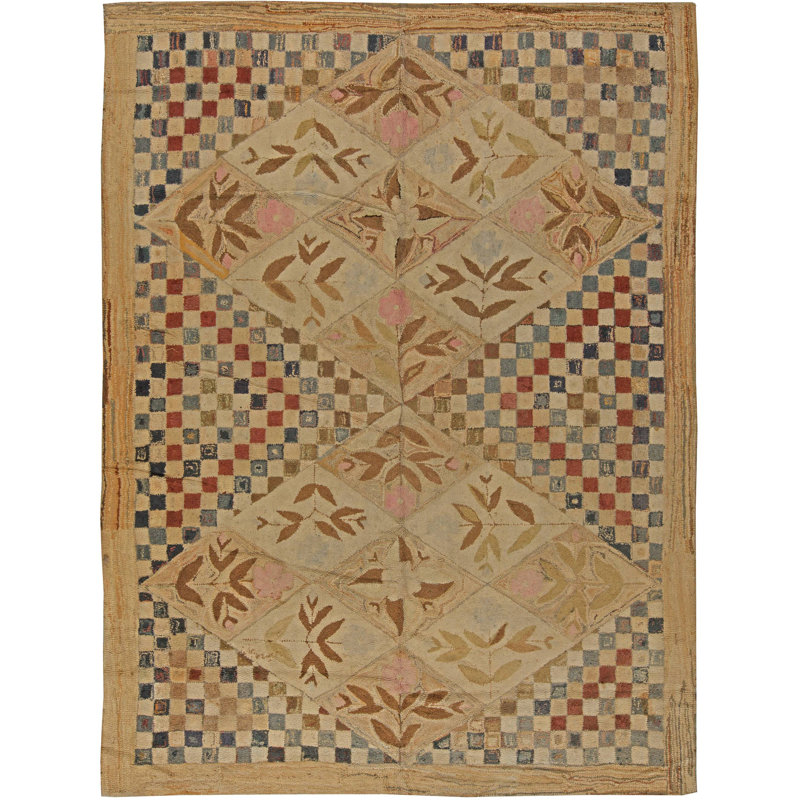 Vintage One-of-a-Kind Rectangle 8'8" X 12' Hand Knotted Area Rug