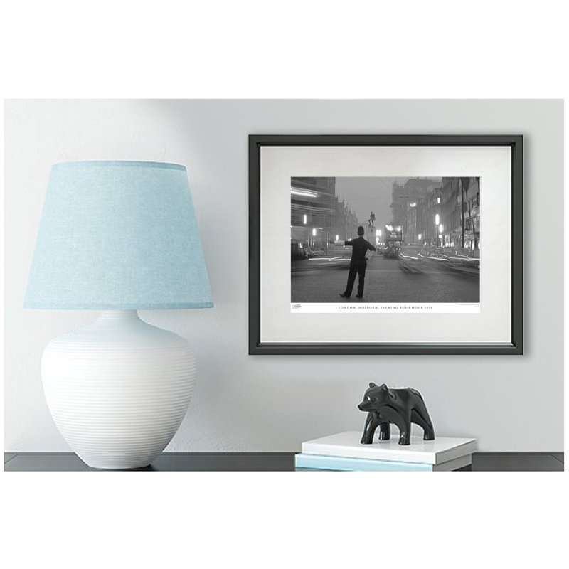 London, Holborn, Evening Rush Hour 1958 by Francis Frith - Single Picture Frame Print, 40cm H x 50cm W x 2.3cm D