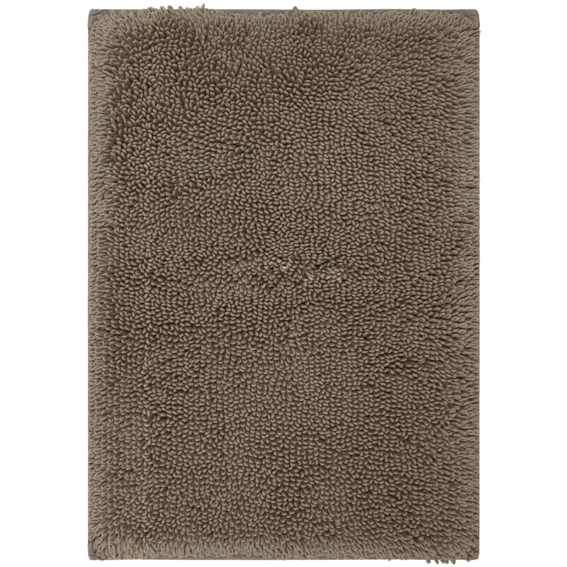 Tapis de bain antidérapant Dinuba, L 21 po x L 34 po, Gris froid