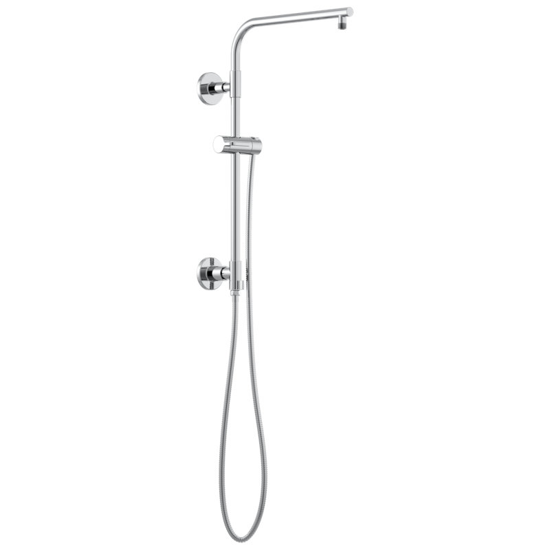 Essential™ Euro Round Shower Column, Chrome