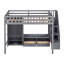 Structure de lit mezzanine avec garde-robe-2003023073