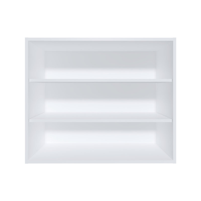 Armoire murale avec rangement ouvert, Blanc
