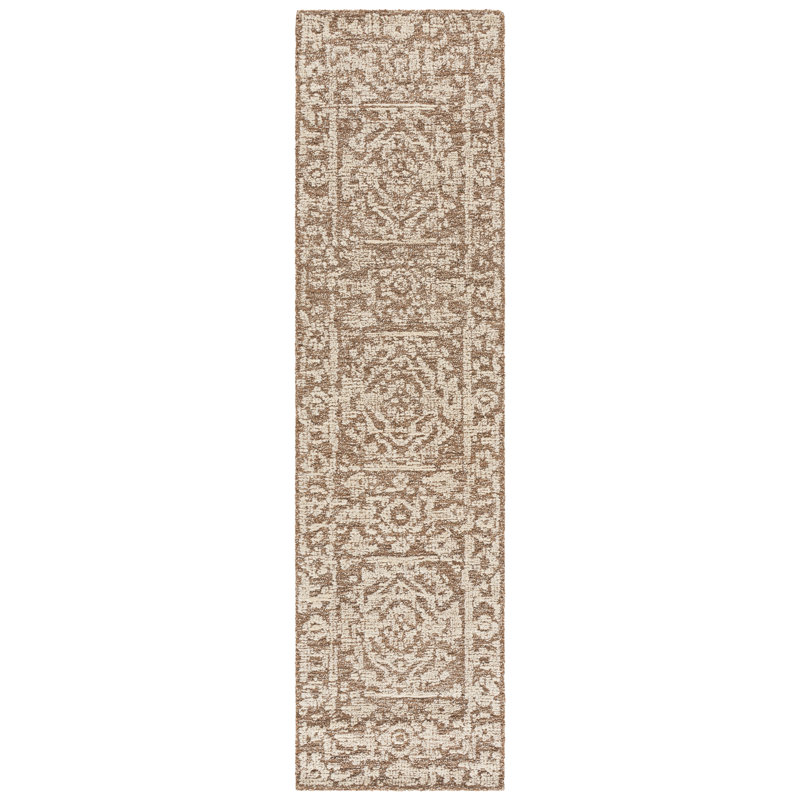 Ebony Hand Tufted Wool; Jute/Sisal Oriental Indoor Rug, 2'-3" x 9'-0" Runner
