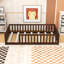 Twin Floor Bed With Safety Guardrails-904449655