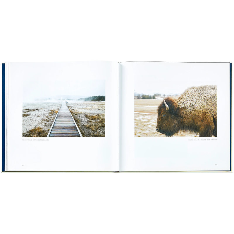 Yellowstone: A Land of Wild and Wonder Leather Bound Special Edition Coffee Table Book