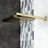 Kingston Brass Shower Scape 9-5/8-Inch Square Raindrop ABS Shower Head with 15-3/4-Inch Shower Arm