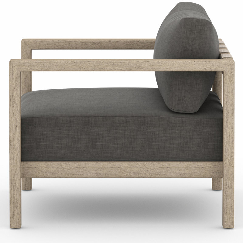 Sonoma Outdoor Teak Lounge Chair, Weathered Gray, Gray