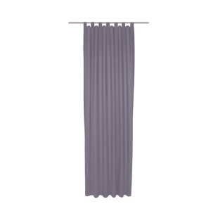 Uni Collection Light 100% Cotton Room Darkening Single Curtain Panel