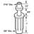 Bi-Fold Top Mount Pivot or Guide, 7/16 in. Pivot Cap, 3/8 in. Base