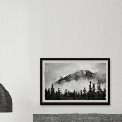 Forest on Fog 1 Piece Single Picture Frame Wall Art