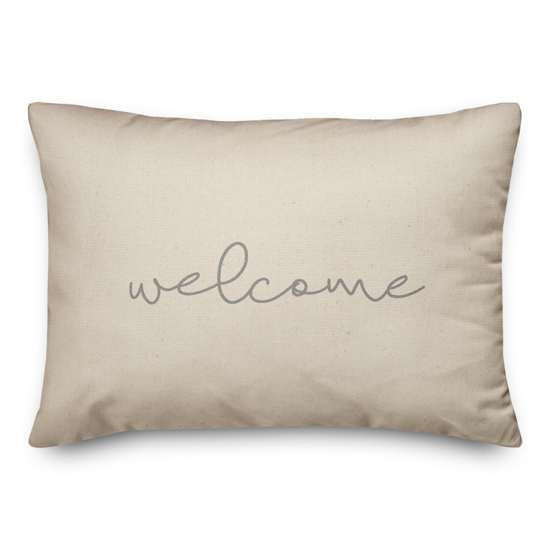 Welcome Rectangular Pillow Cover and Insert
