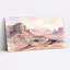 «Pastel» rose et mauve, aquarelle, désert, canyon, paysage, art mural-133467937