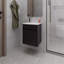 Lavabo de salle de bain Sutcliffe, noir-1939775310