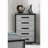 5-Drawer Vertical Chest With Monochrome Bar Handles