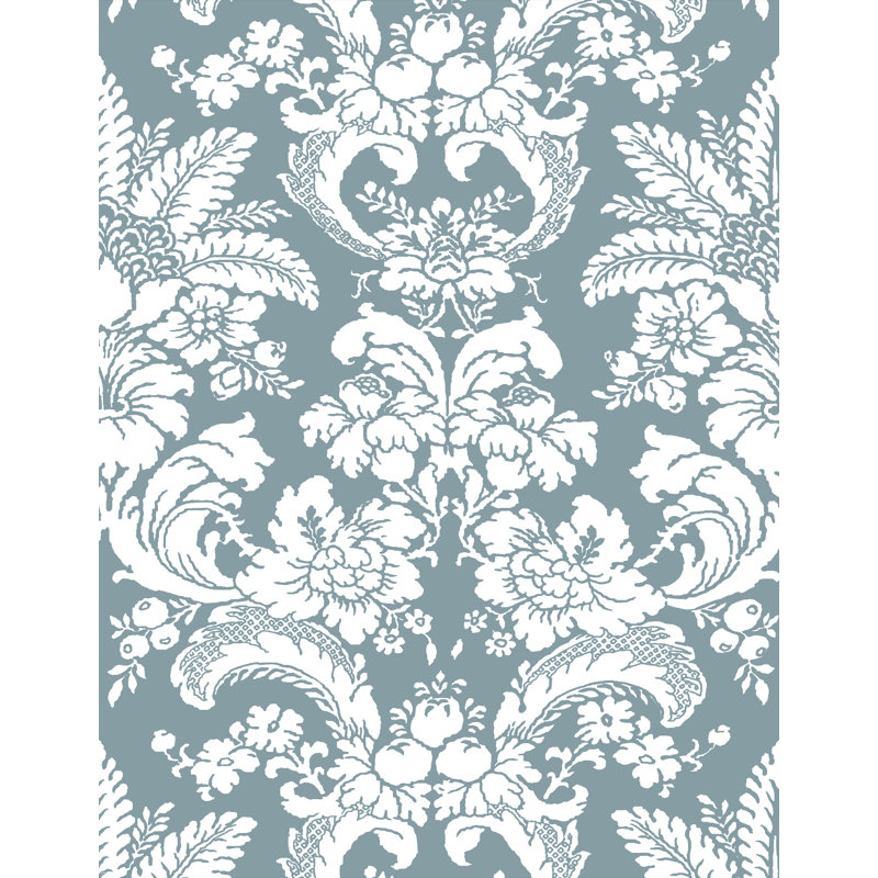 Lorenzo Castillo V Grajal Damask Vinyl Wallpaper Roll by Gaston Y Daniela, Ocre