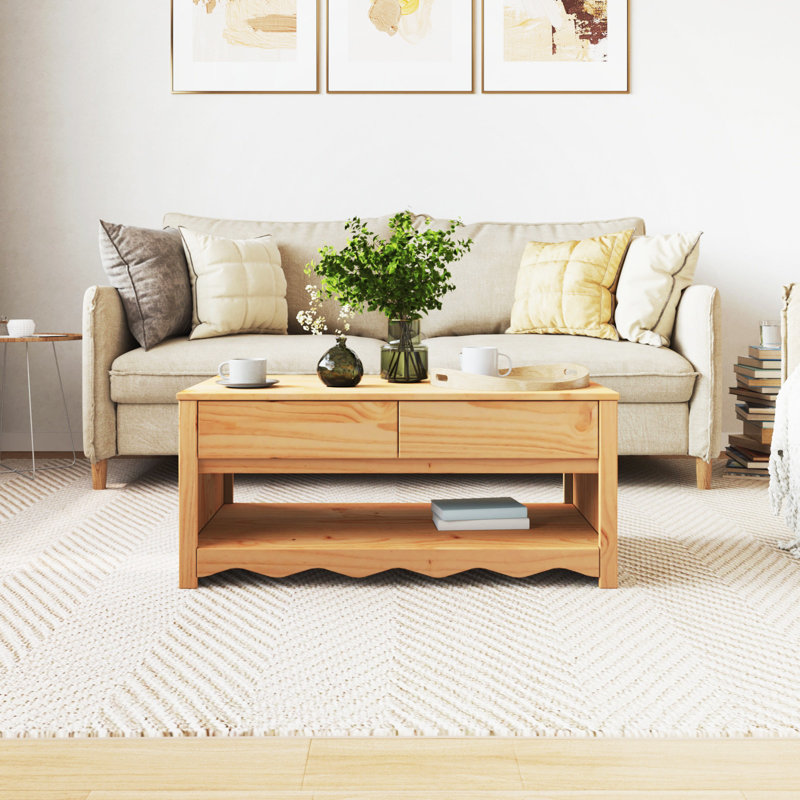 Coffee Table with Storage, Brown