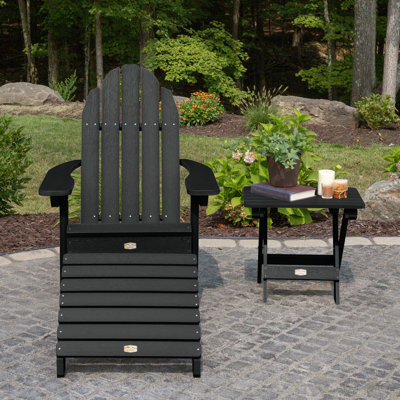 Chaise Essential Adirondack avec repose-pieds et table d'appoint pliables Essential