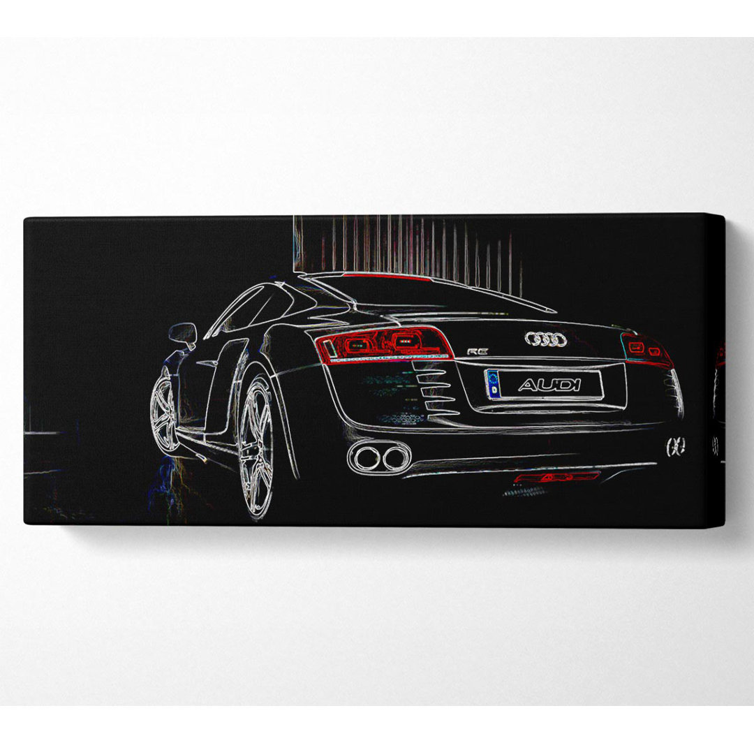 Audi R8 Heck - Kunstdrucke auf Leinwand