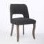 Ensemble de 2 chaises de salle à manger en bois rembourrées en tissu pour salle à manger-952804136-952804143