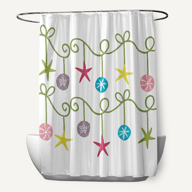 Rideau de douche Jahlique par E by Design, Vert