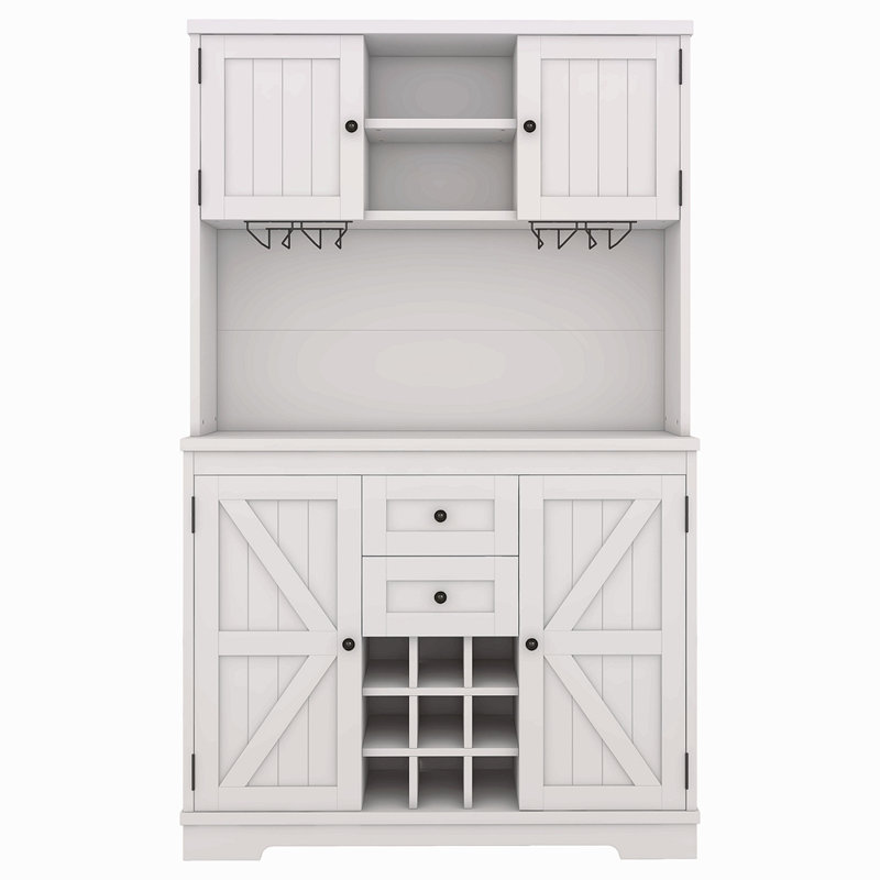 Armoire de cuisine avec bar Coffee Coffee, Blanc