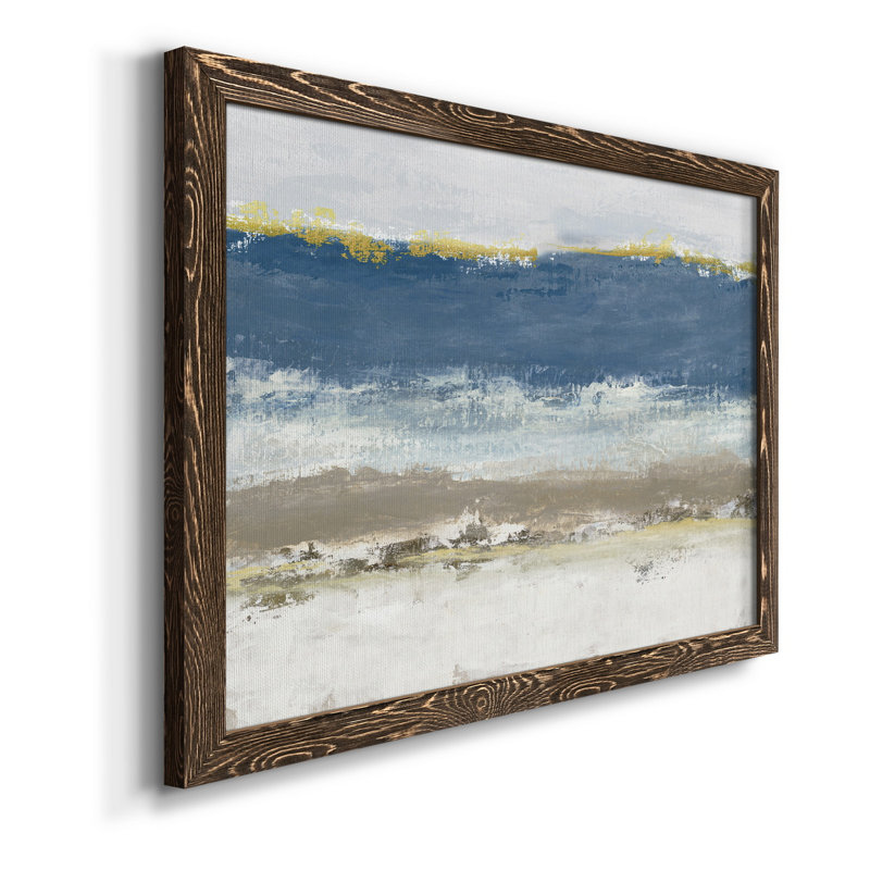 Blue Skies - Peinture sur toile encadrée, H 24 po x l 18 po x P 1,5 po, Toile avec cadre en noyer