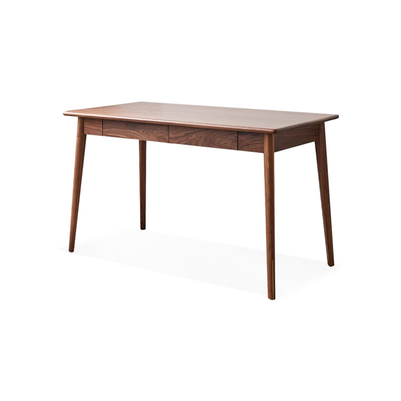Bureaux rectangulaires en bois massif noyer, H 29,53 po x l 55,12 po x P 25,59 po