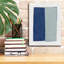 «Monolithe 1 bleu» par Mike Schick, art mural sur toile-103729550