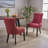 Modern Upholstered Tufted Accent Side Dining Chairs with Diamond-Stitched Backrest and Tapered Wood Legs-1857385197-1857385106