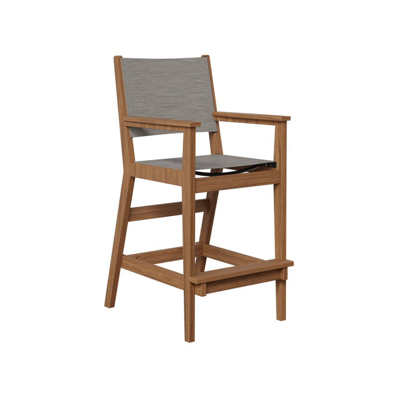 Chaise de bar berlinois Berlin, 27.5", Acajou antique