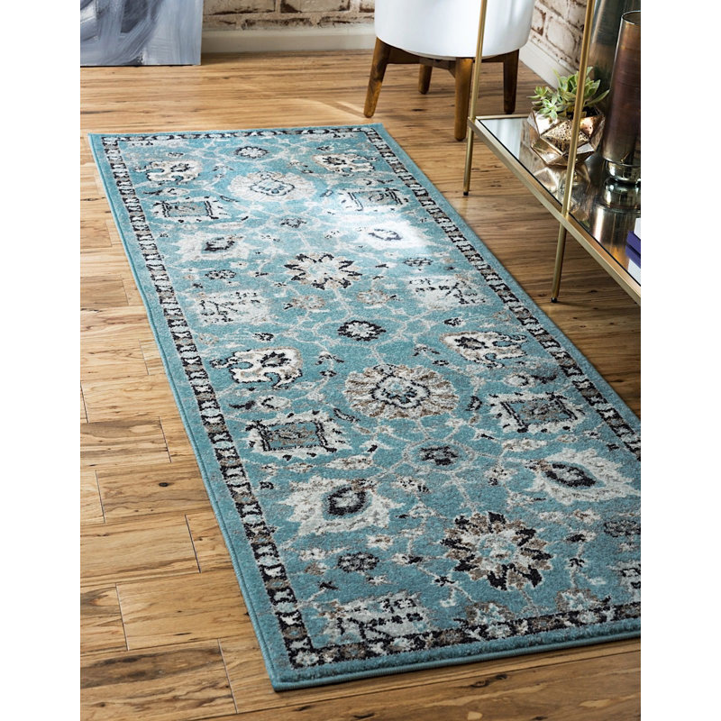 Tapis oriental Kasha, Tapis de couloir 2 pi 2 po x 6 pi