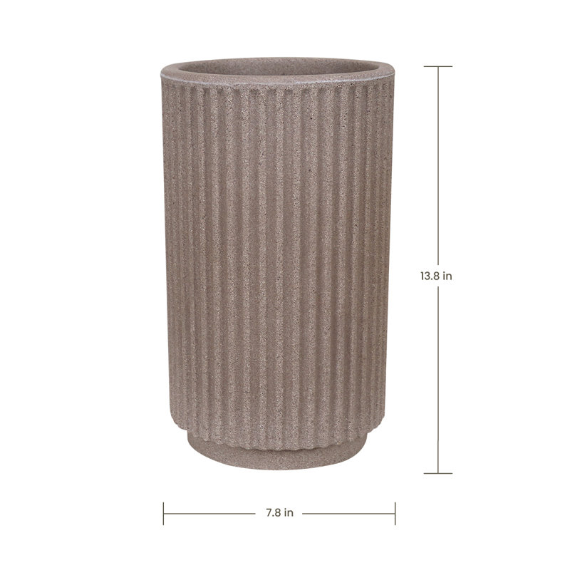 Cohby ECOBO 13.8 inches Eco-Friendly Pot Planter, Garoa Indoor/Outdoor Four Season, Light Brown