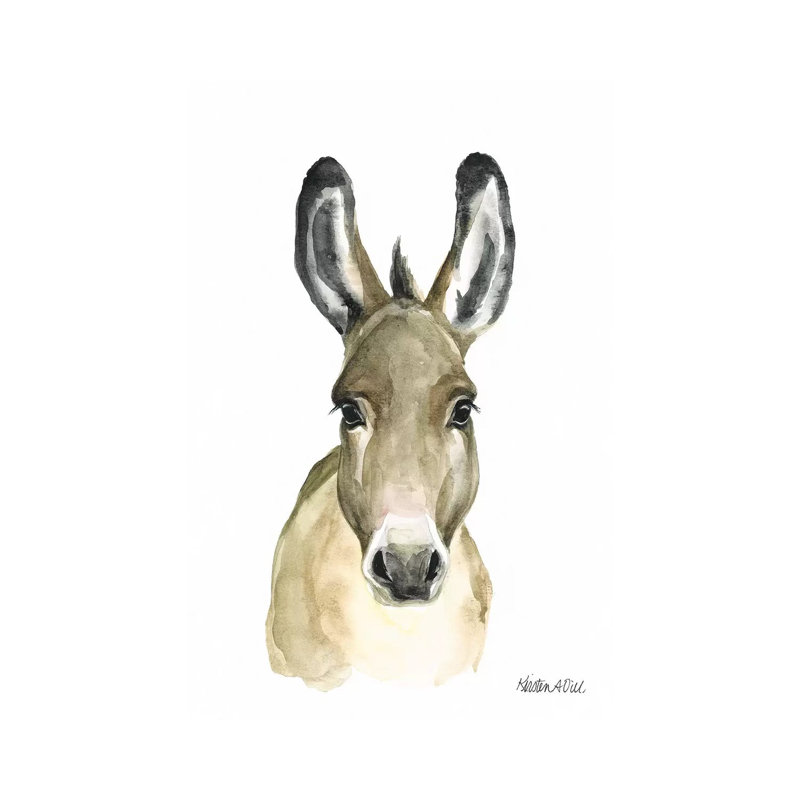 Donkey - Wrapped Canvas Gallery-Wrapped Canvas Giclée, 101.6 cm H x 66.04 cm W x 1.91 cm D