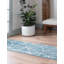 Tapis géométrique bleu / gris Jantsen-512468426