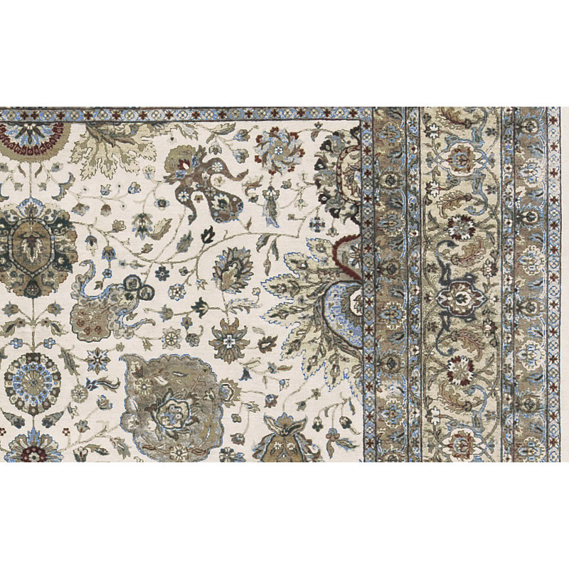 Kashan Wool Oriental Area Rug