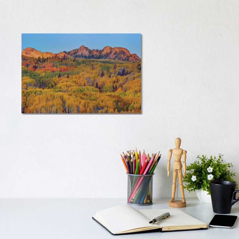 Last Rays Over An Autumn Showcase by Bill Sherrell - Wrapped Canvas Gallery-Wrapped Canvas Giclée, 20.32 cm H x 30.48 cm W