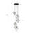 Reggan 5 - Light Cluster Square / Rectangle Pendant Adjustable Height
