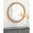 Frony Round Pieced Wood Wall Mirror