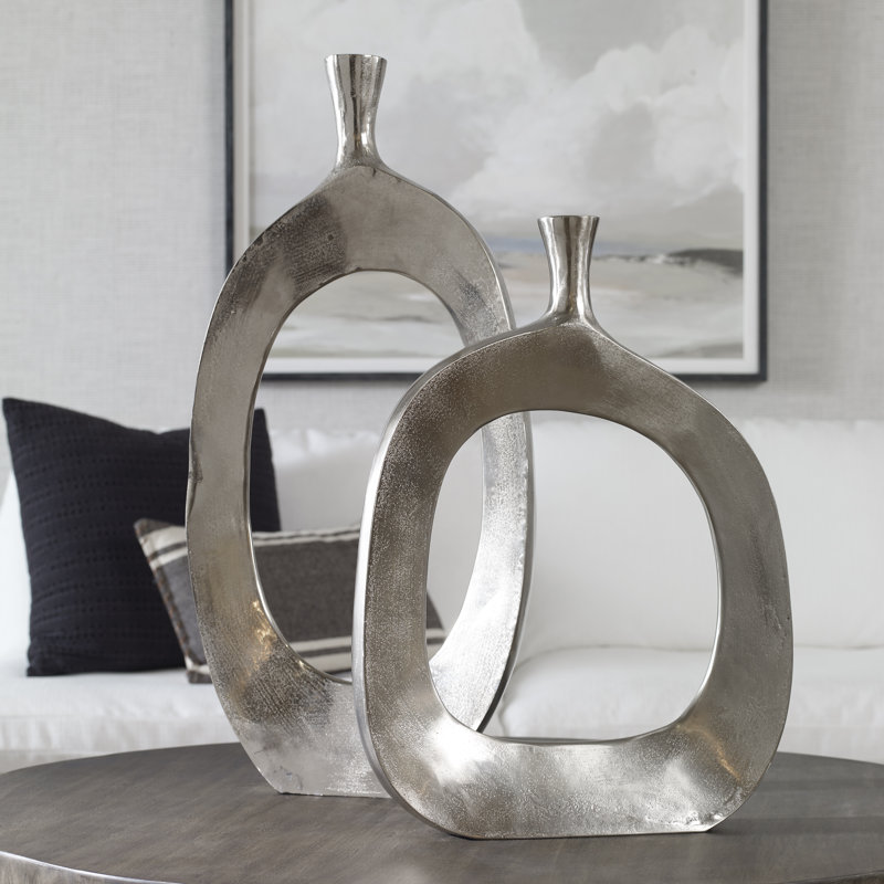 Cierra Handmade Metal Floor Vase