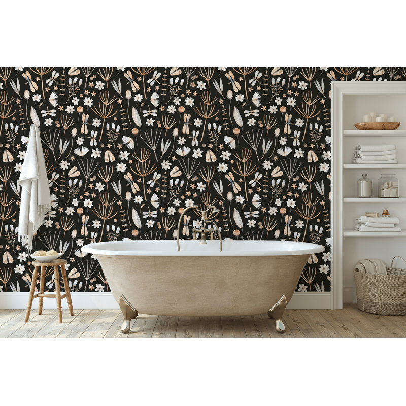 Papier peint amovible Botanical Nocturne, L 96 po x l 28 po