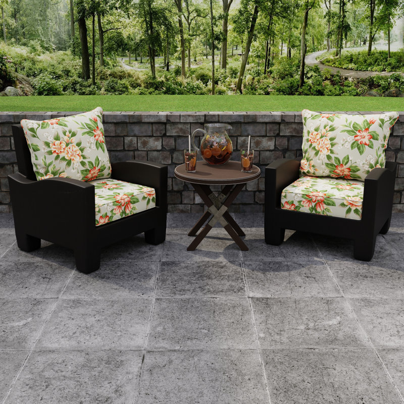 24" x 26.5" Outdoor Deep Seat Chair Cushion Set with Welt, Tori Cedar