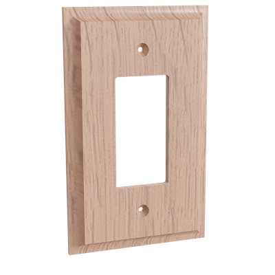 Single Levington Switch Plate - Hard Maple