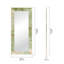 Suna Miroir rectangulaire encadré en marbre de pierre naturelle 35 po x 79 po