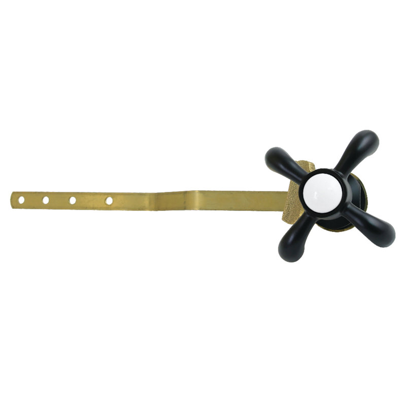 Kingston Brass French Country Front Mount Toilet Tank Lever, Matte Black