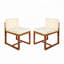 Chaises d'extérieur en bois d'acacia