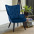 Velvet Wingback Chair
