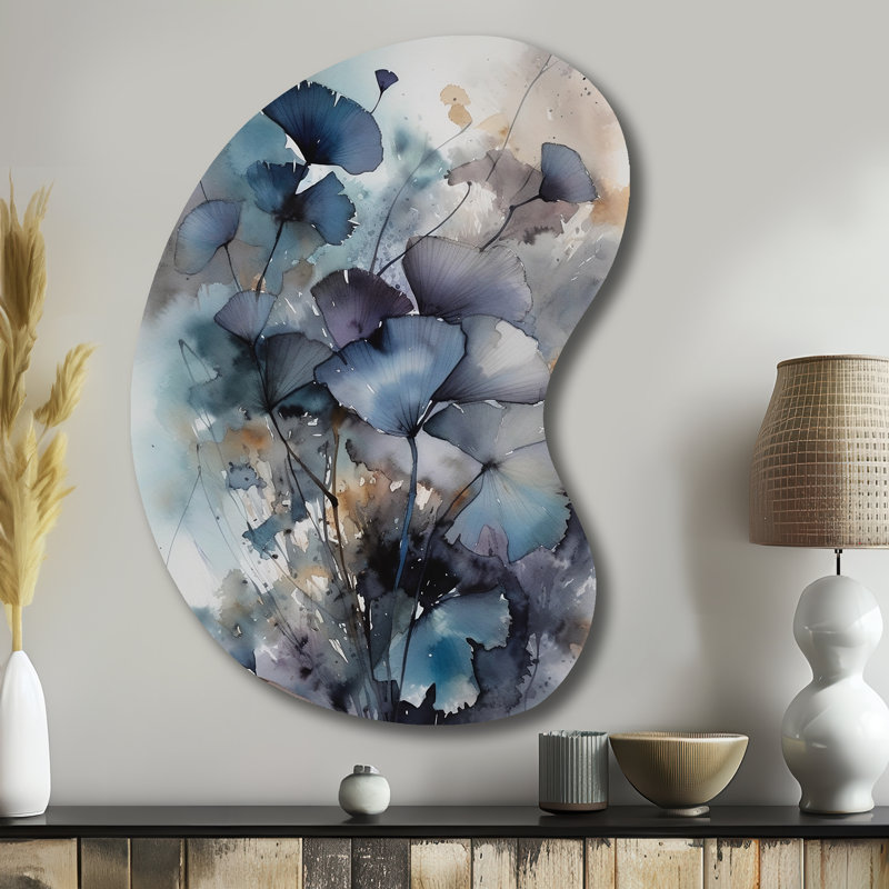 Gebhart - Unique Shape Bouquet Art mural en métal, sculpture murale asymétrique en métal, H 39 po x l 28 po
